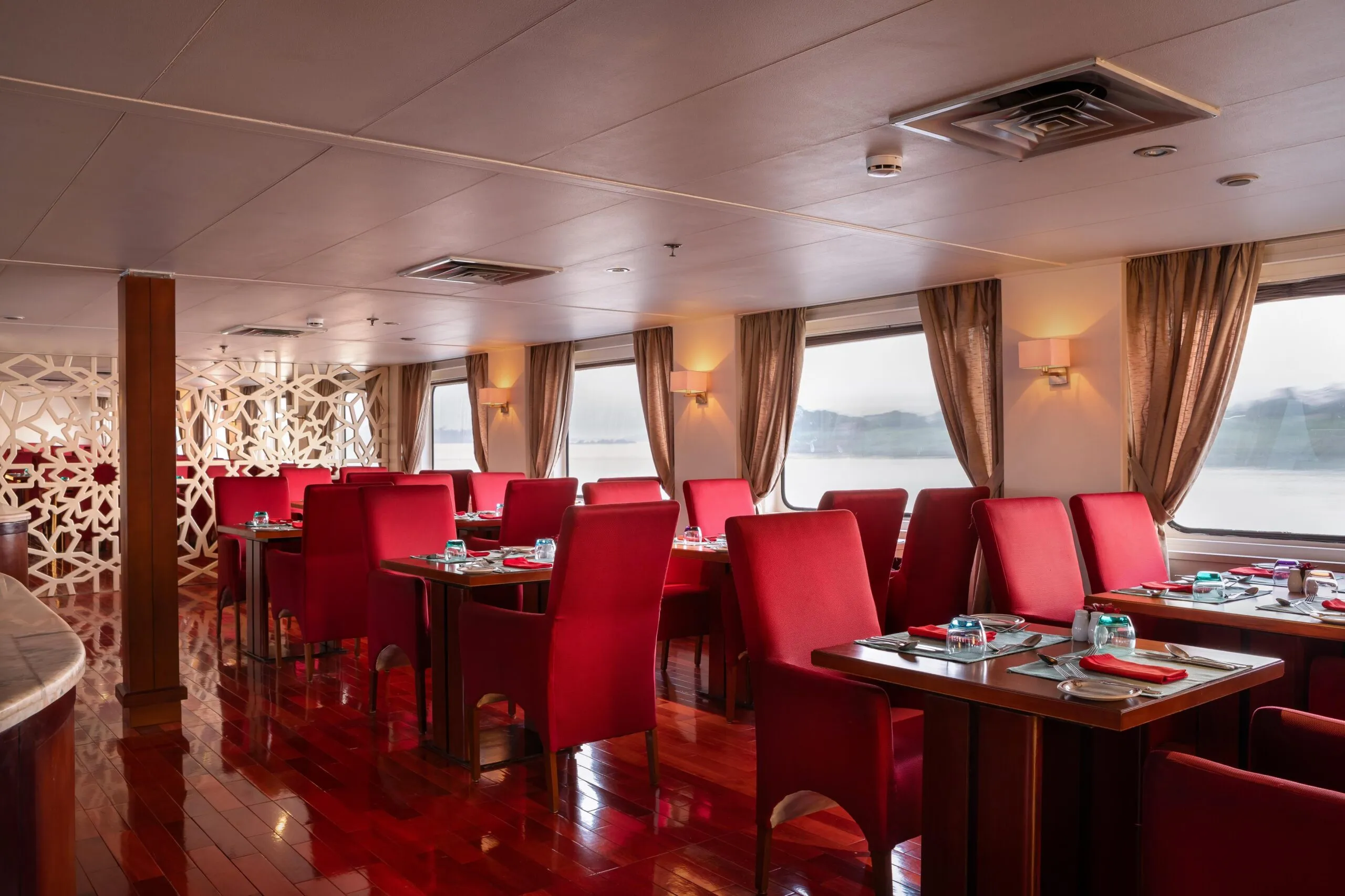 Restaurant aboard the Alexander The Great Nile Cruise Nile cruise